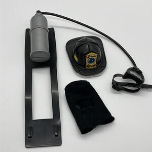 Vintage 2000 J C Penny Doll Clothes - Fire Fighter Tank & Gear Barbie Accessory